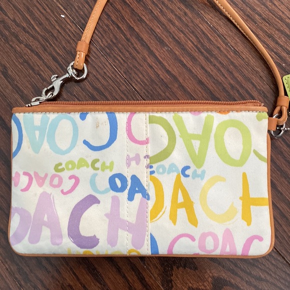 Coach colorful Zip Wristlet - Picture 5 of 5